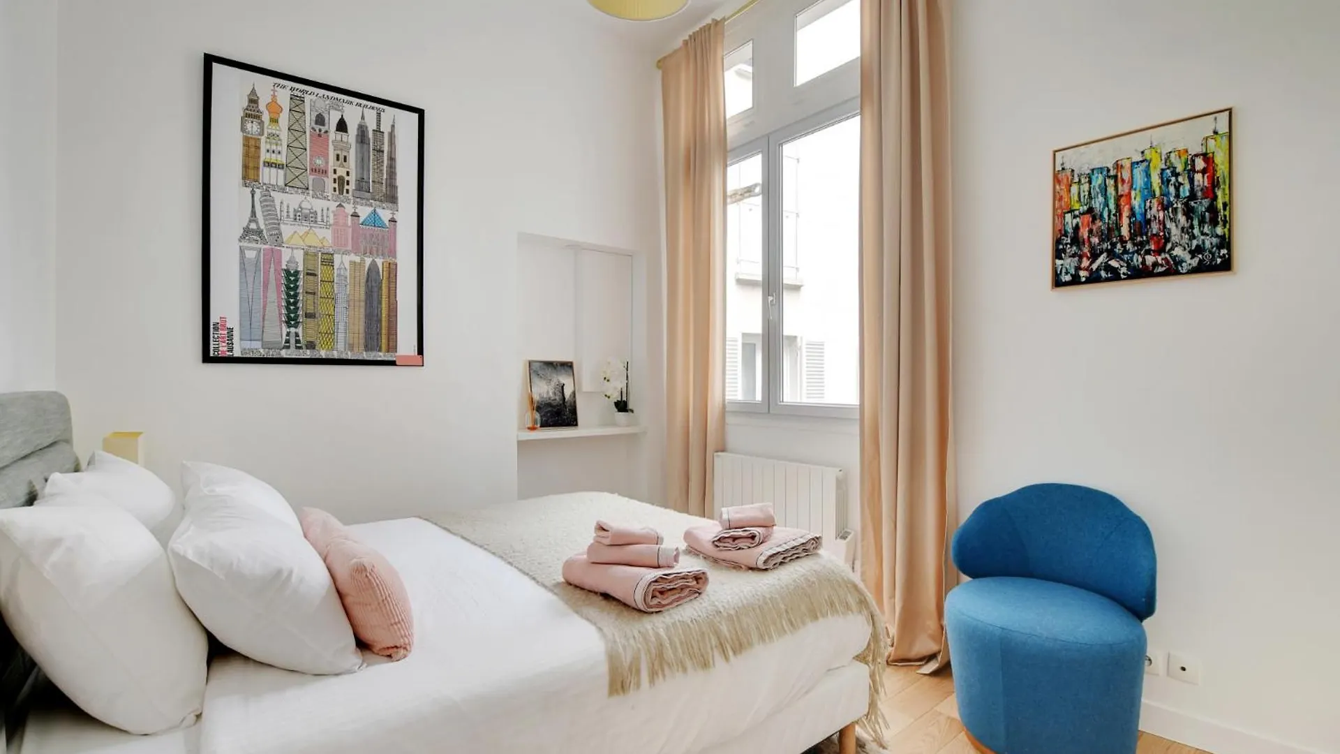 Apartamento Luxury Paris, Paisible, 2 Chambres, Toute Commodites